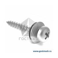 Саморез 4,2x14 остроконечный с прессшайбой