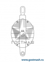 Блок судовой пластмассовый  ОСТ 5. 2171 – 76 Двухрядный: II-50-УК