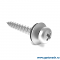 Саморез остроконечный с прессшайбой
