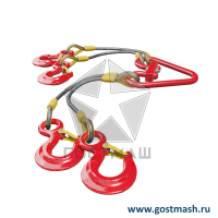 Канатный строп четырехветвевой 4СК-6,3