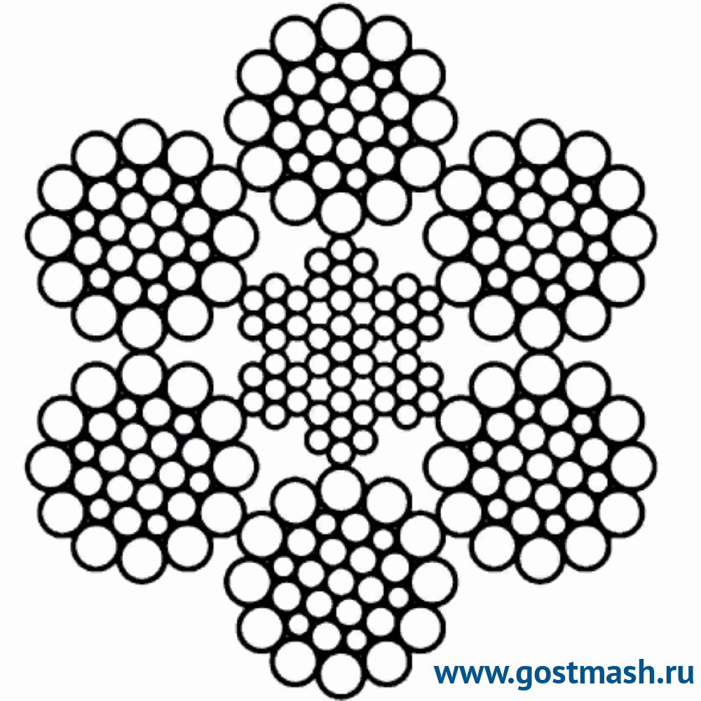 Канат стальной ГОСТ 16853-88 35,0 мм