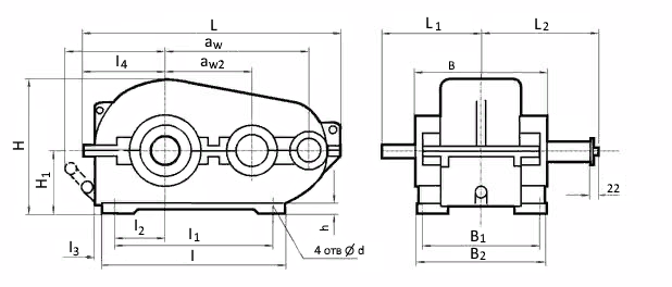 схема редуктора РМ