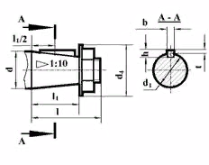 схема входного вала редкутора В (Ц3Увкф)