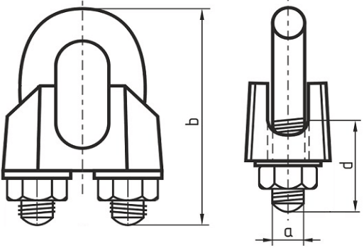 Зажимы канатные din 1142 размеры