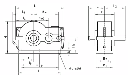 Схема редуктора РЦД