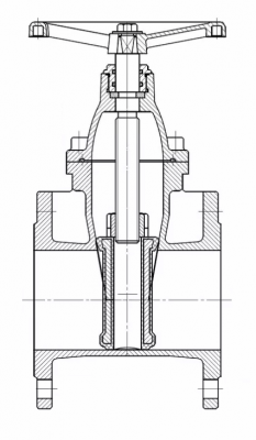 Задвижка 30Ч39Р Pу 16 Dу 65 Задвижка 30Ч39Р Pу 16 Dу 65