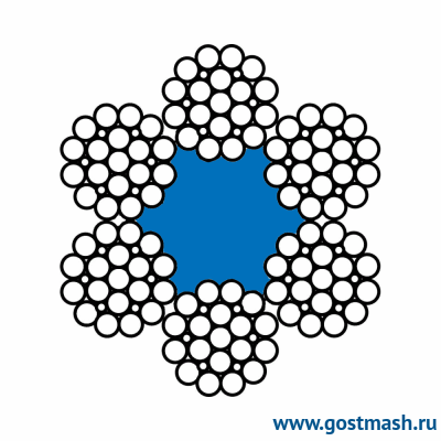 Канат стальной ГОСТ 7665-80 42,0 мм