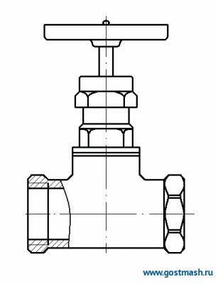 Клапан запорный 15Б1БК Dу 20 (G 3/4")