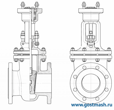 Задвижка 30С964НЖ Pу 25 Dу 150