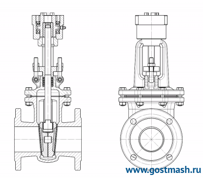 Задвижка 30С941НЖ Pу 16 Dу 400