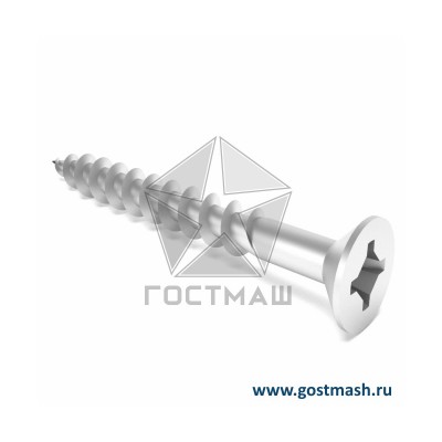 Саморез 3.5x35 с частой резьбой, потайная головка