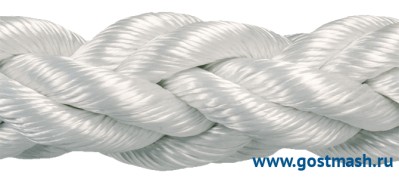 Канат полиамидный плетеный 8-ми прядный 64мм