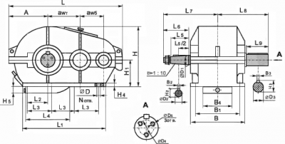 Редуктор Ц2-650