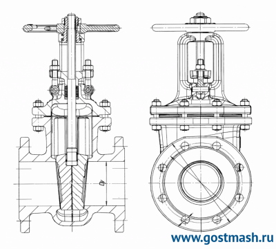 Задвижка 30С41НЖ Pу 16 Dу 100