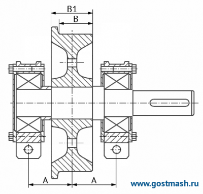 Колесо К2Р-320x70 в сборе