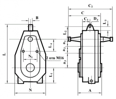 Редуктор В-125 (Ц3ВК-125)