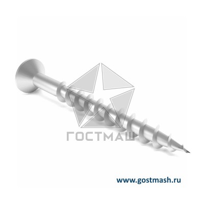 Саморез 3.5x55 с крупной резьбой, потайная головка