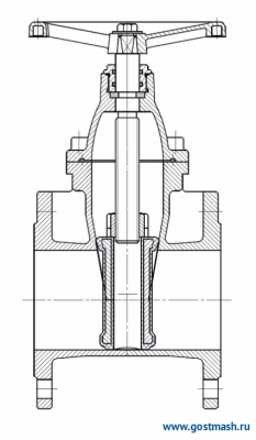 Задвижка 30Ч39Р Pу 16 Dу 250